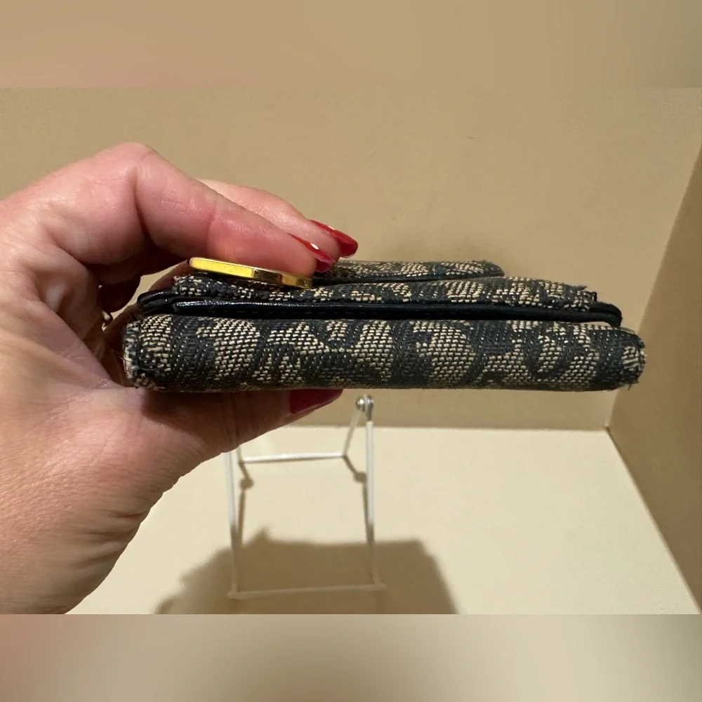 Dior Saddle Denim Trotter Wallet